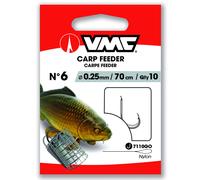 Hameçon carpe VMC Carp Feeder (x10) Blanc Taille 4