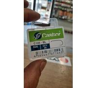 Hameçon Castor simple sans mort C105-BL pour pêche à la mouche - Taille 10 - Pack de 25 unités - Renforcé noir nickel pour ninfa et perdigon