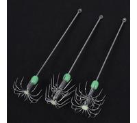 Hameçon De Parapluie Double Couche En Acier Inoxydable, Crochet De Gabarit De Pêche Au Calmar, Seiche, Poulpe, 1 Pièce