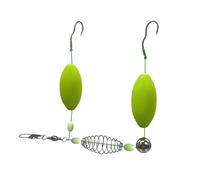 Hameçon de pêche à la carpe | Montage à la carpe - Support d'appât facile à utiliser pour mangeoire, ruisseau, eau salée, poisson-chat, truite, débutant, eau douce, lac, rivière, étang dans différents