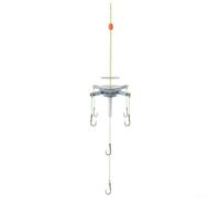 Hameçon de pêche pour carpe à grosse tête avec appât carré à cinq griffes et rotation lisse à 360 degrés (10#)