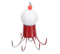 Hamecon De Peche Pour Poulpe, Hamecon A 6 Griffes Pour Calmar, Materiel De Peche En Eau Salee, Blanc