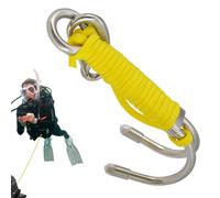 Hameçon de plongée double - Hameçon de dérive double récif de 5,31 pouces | Récif de plongée sous-marine | Équipement d'ancrage sous- à dérive pour plongeurs, exploration de grottes, photographie