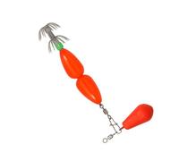 Hameçon double couche en perles colorées pivotant Scoode Jig Crochet Poulpe Appât Calamar Jig Artificiel Crochet Parapluie