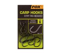 Hameçon Fox Stiff Rig Beaked - Taille 6 Noir