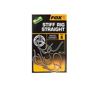 Fox Edges Arma Point Stiff Rig Straight Hameçon Taille 6 - 10 pièces