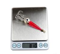 Hameçon gabarit en acier inoxydable avec corps en ABS et lueur RVB qui s'active au contact de l'eau pour la pêche de nuit (vert)