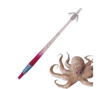 Hameçon Kalmar lumineux aux UV - Crevettes en bois d'imitation avec répartition précise du centre de gravité, 14 cm de long, double row crochet en acier inoxydable pour la pêche en eau de mer