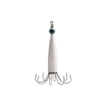 Hameçon Lot de 3 hameçons fluorescents for la pêche au calmar, à la seiche, aux Poissons des Profondeurs, for la pêche en Eau salée, au Poulpe leurres(Wit)