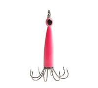 Hameçon Lot de 3 hameçons fluorescents for la pêche au calmar, à la seiche, aux Poissons des Profondeurs, for la pêche en Eau salée, au Poulpe leurres(Roze)