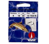 Hameçon Monté Truite Vmc National 9335 Bleu Renversé Taille 8 par 10