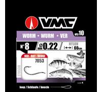 Hameçon VMC Geb. Wurm Rot Noir 6