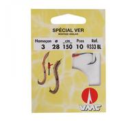 Hameçon Waterqueen Ver Mont.Ang.9333bl - Taille 04/26 Bleu