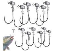 Hameçons à Appâts d'Oursin 12 Pièces de Pêche Plombs Leurres Accessoires | Hameçons pour la pêche pour la Pêche en Mer et Eau Salée : Carpe, Saumon, Crappie, Truite, Poisson-Chat et