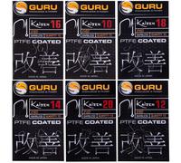 Hameçons à oeillet sans ardillon Guru Tackle Kaizen Eyed Noir Taille 12