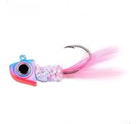 Hameçons à tête plombée lestée 2,2 cm pointe pointue eau salée (1,75 g 2# couleur)