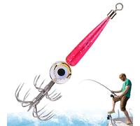 Hameçons de calamar avec lumière LED imperméable | leurres lumineux sous-marins pour pêche en eau salée | Hameçon électronique avec lumière pour calmar, poulpe, poisson nocturne et professionnel