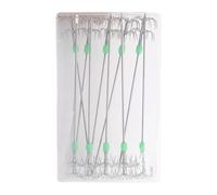 Hameçons De Lumineux - Gabarits Attrape-calmar Résistants | Lot de 10 Crochets D’Assistance Brillants pour Poulpe, Seiche, Calmar, Manchon De Durable pour Mer, Bateau, Rivière, Équipement