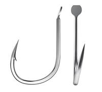 Hameçons de pêche à ardillon for Gros Poissons, lot 30 hameçons Large Ouverture en Acier Haute teneur Carbone for la Carpe Herbivore et Milieu Sauvage(13#)