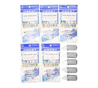 Hameçons de pêche à hameçons barbelés Lumineux en Acier au Carbone et Nylon, Cage à appâts dorée, Ensembles de montages pour matériel de Plein air pour Eau de mer et Eau Douce (5#)