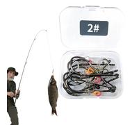 Hameçons de pêche à la crevette vivants en eau salée | Hameçons de pêche en eau salée, accessoires de pêche portables, réutilisables, outil de pêche pour mérou, bar, poisson-chat