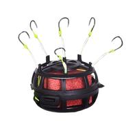 Hameçons de Pêche - Cage À Appâts Inversée pour Fond - Plateau Rotatif 360° 6 Hameçons pour Tilapia Brochet Carpe Silure Pêche Aventure Camping Cadeau Homme Père