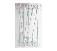 Hameçons de pêche en forme de calamar - Hameçons d'appât | Manchon en acier inoxydable pour pêche à la seiche | Hameçons robustes pour pêche en eau salée pour calmars, pieuvres, seiches (1 boîte)