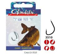 Hameçons de pêche Gamakatsu LS-3510 4 - lot de 10 paquets de 10 - noir - 60 cm