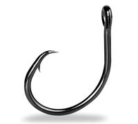 Hameçons de pêche Hameçons circulaires Fish Trip 3X Solides for pêche en Eau salée, appâts Vivants for Poisson-Chat, Tarpon, Marlin et Profondeur for Espadon Crochet Pêche(Size2-0)
