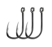 Hameçons de pêche Ise-ni à ardillon avec Anneau, lot 300 hameçons for la en mer, Haute résistance, for Eau salée(3#)