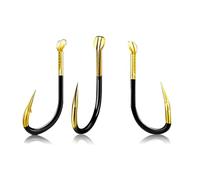 Hameçons de pêche Ise-ni à Double rainure hémostatique, lot 10 hameçons Plats ardillon for carpes et carassins(9#)