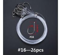 Hameçons En Acier Au Carbone Pour La Pêche,Lot De 20/26 Pièces,Ligne De Fil À Tête Plombée,Appât Noué,Rouleau D'alimentation,Mouche Attachant Carpe/Poisson/Carpe - Type [16]-26pcs