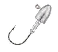 hameçons, Fish Hooks 10pcs Jig Head Fishing Hook High Carbon Steel Barbed Fishhooks Soft Lure for Riverside(4.6g)
