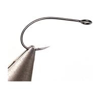 hameçons, Fish Hooks 30pcs Carbon Steel Fishing Hook Big Eye Single Fly Barbed Spoon Lure for Riverside(8)