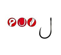 Hameçons Gamakatsu Power Carp Ring Eye Barbless (x10) Noir 12