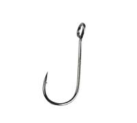 hameçons Lot de 20 hameçons pêche Supercontinent Barb Hook, Gros Anneau, Simples en Acier au Carbone, à vis sans Fin avec