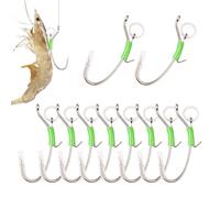 Hameçons pour appâts Vivants Lot de 10 Accessoires de pêche Lumineux