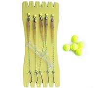 Hameçons pour pêche à la carpe avec ligne, groupe d'alimentation pour pêche à la carpe, ensemble d'hameçons pour soutenir des techniques de pêche à la carpe efficaces (8#)
