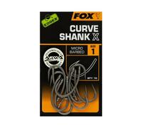 Hameçons Tige Courbe X Fox Edges - Taille 4 Gris