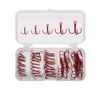 Hameçons triples de pêche - Hameçons triples en acier à haute teneur en carbone pour leurres - Résistant à l'abrasion Retour Équipement de pêche de rechange pour amoureux, famille, amis