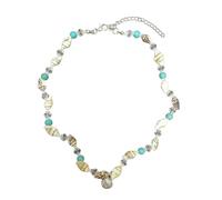 HAMEINY Collier avec pendentif pour femme - Été - Plage - Étoile de mer naturelle - Coquillage - Conque - Bijoux pour les vacances d'été - Collier unique et créatif réglable, Adjustable, Métal, Pas de