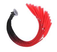 Hameio Casque Pigtails - Hommes Et Femmes Sexy Cool Moto Décoration Dégradé Rampe Casque Tresses Cheval Casque Cheveux, Cheval Longue avec Ventouse pour OTO