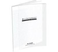 Hamelin - 1 cahier grands carreaux 17x22cm 96 pages - couverture polypro incolore 400006766 Incolore G