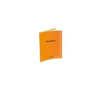 Conquérant 35605 Cahier Classique Piqûre Couverture Polypropylène Rigide Transparente A5+ Papier Orange