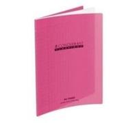 Conquérant 36681 Cahier Classique Piqué Couverture Polypropylène Rigide Transparente Papier Rose