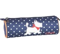 Hamelin - 1 Trousse Fourre-Tout Rond CHIPIE Bleu à Pois - Dimension 22 x 7 cm - Fermeture Zippée - 1 Compartiment