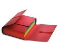 Hamelin 11227 Chemise Fast Jumbo Carte 7/10E 4 Rabats 240 C370 mm Extensible 110 mm Fermeture Velcro Rouge