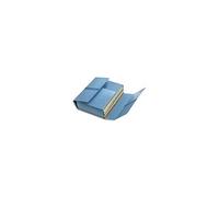 Hamelin 25297 Chemise Carte Fast Jumbo 4 Rabats Rainés 240 x 370 mm 7/10E Extensible 110 mm Fermeture Velcro Bleu