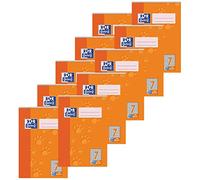 Hamelin 384504007 Lot de 10 blocs de 40 feuilles à carreaux de 5 mm 90 g/m² Format A7