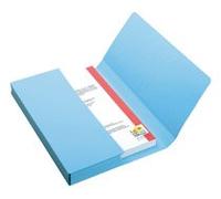 Hamelin 44562 Chemise Fast Pochette Vip 240 x 232 mm 240 g/m2 Document A4 297 x 210 mm Soufflet 30 mm Rabat Pack de 50 Bleu